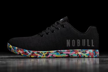 Nobull Superfabric Men's Trainers Black | Australia (ZL9286)